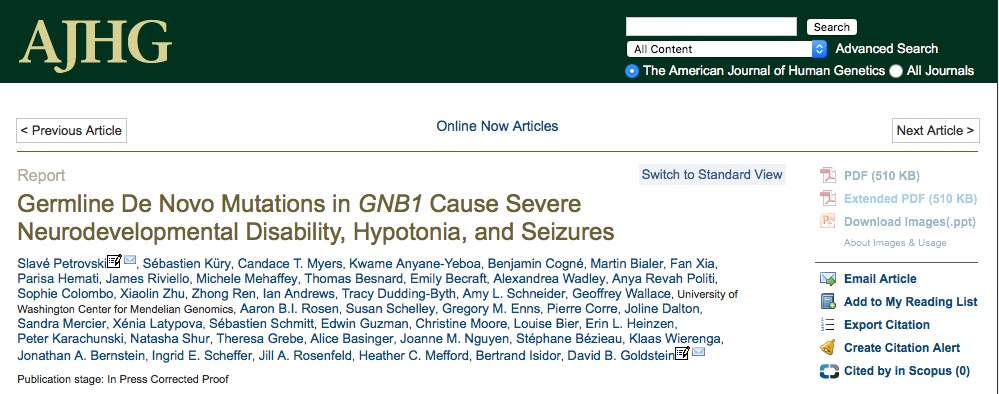 неврологический синдром, ген, American Journal of Human Genetics