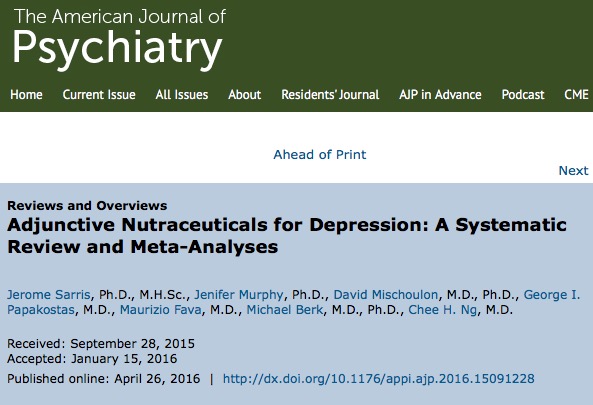 Омега-3, антидепрессанты, депрессия, American Journal of Psychiatry