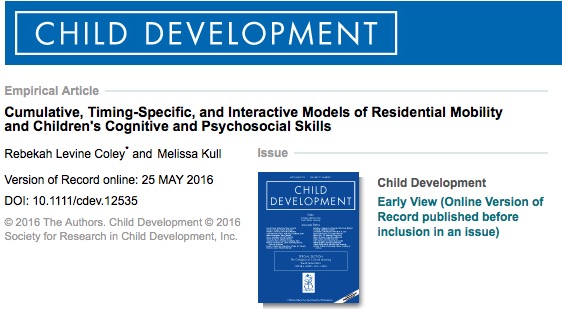учеба, Child Development