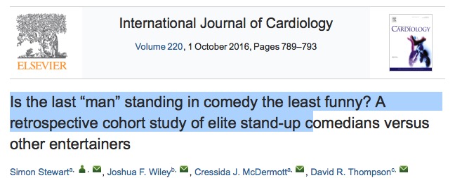 камеди, International Journal of Cardiology