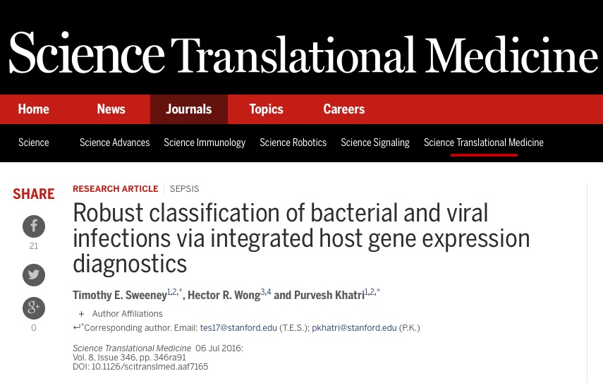 антибиотики, Science Translational Medicine