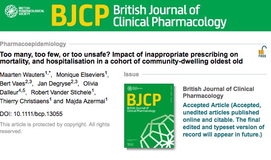 British Journal of Clinical Pharmacology,